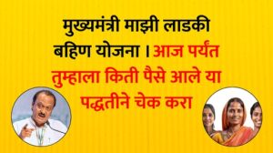 मुख्यमंत्री माझी लाडकी बहिण योजना। आज पर्यंत तुम्हाला किती पैसे आले या पद्धतीने चेक करा