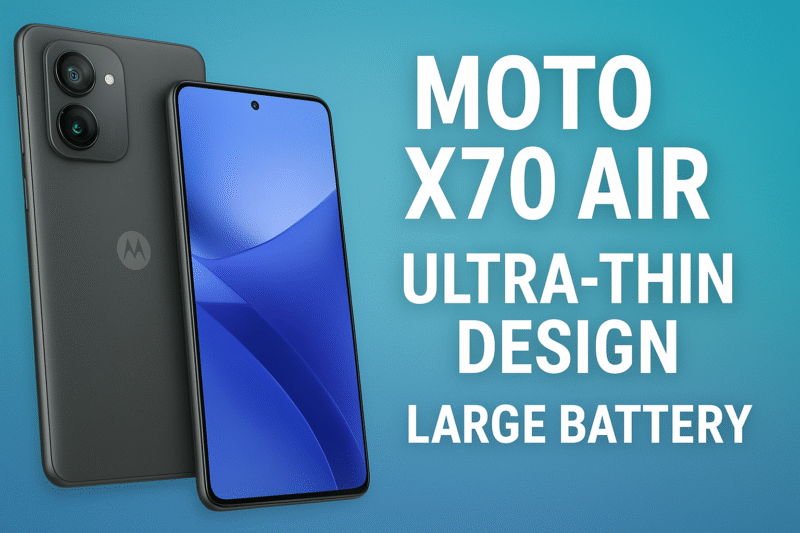 Motorola चा नवीन Moto X70 Air - iPhone Air आणि Samsung Galaxy S25 Edge ला देणार टक्कर!