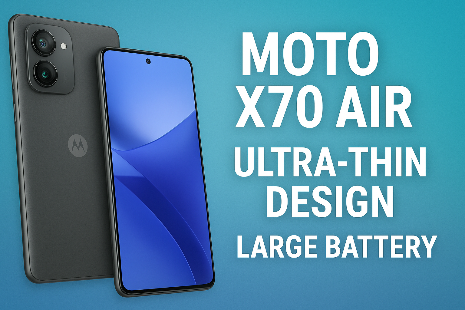 Motorola चा नवीन Moto X70 Air - iPhone Air आणि Samsung Galaxy S25 Edge ला देणार टक्कर!