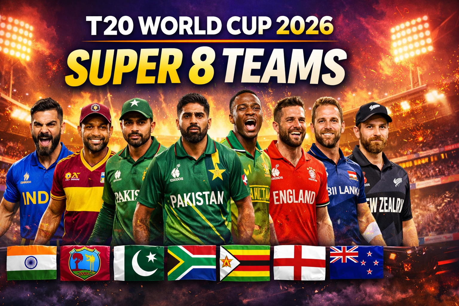 T20 World Cup 2026: Super 8 मध्ये पोहोचले कोणते संघ? पाहा पूर्ण यादी